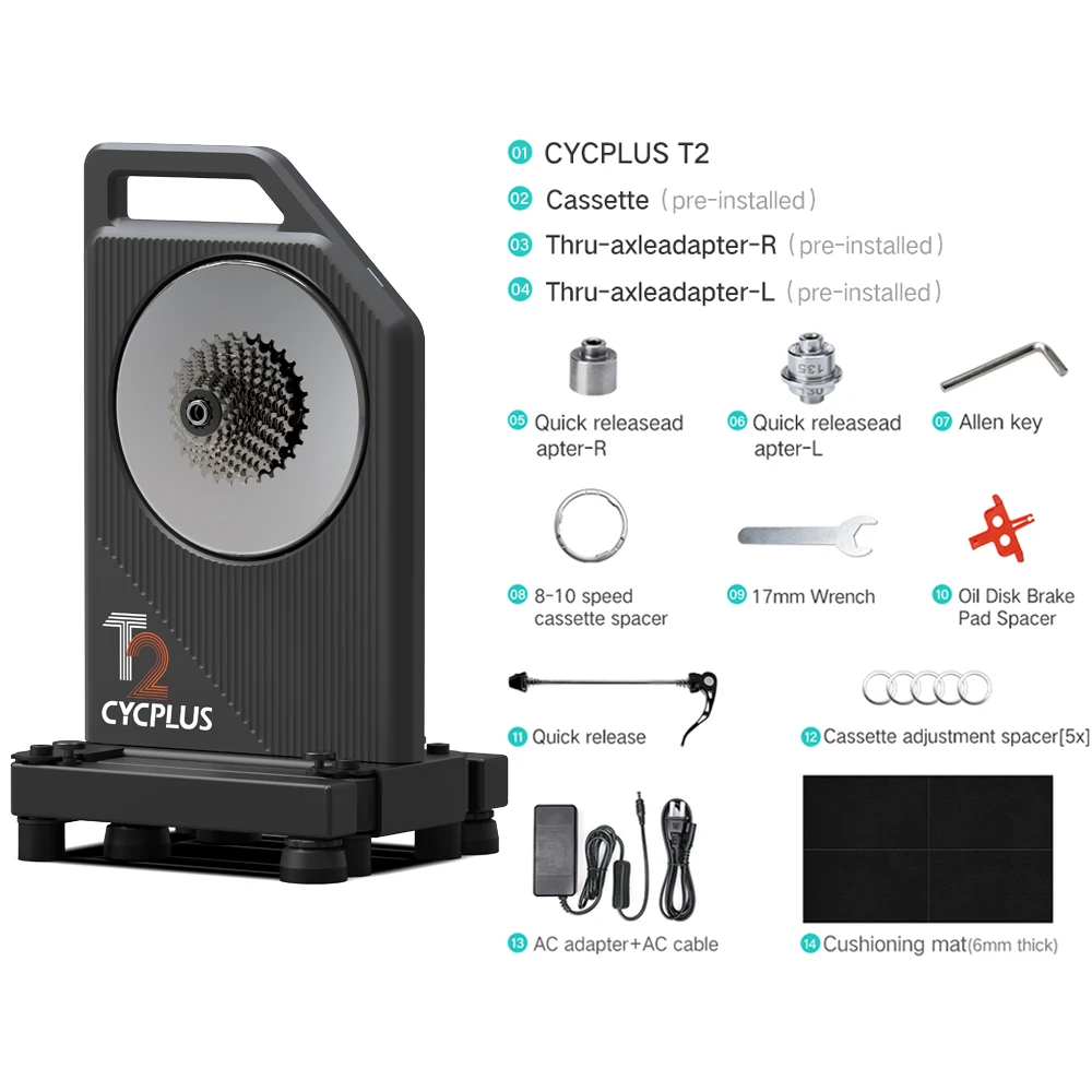 CYCPLUS T2 屋内サイクリングホームトレーナーダイレクトドライブ