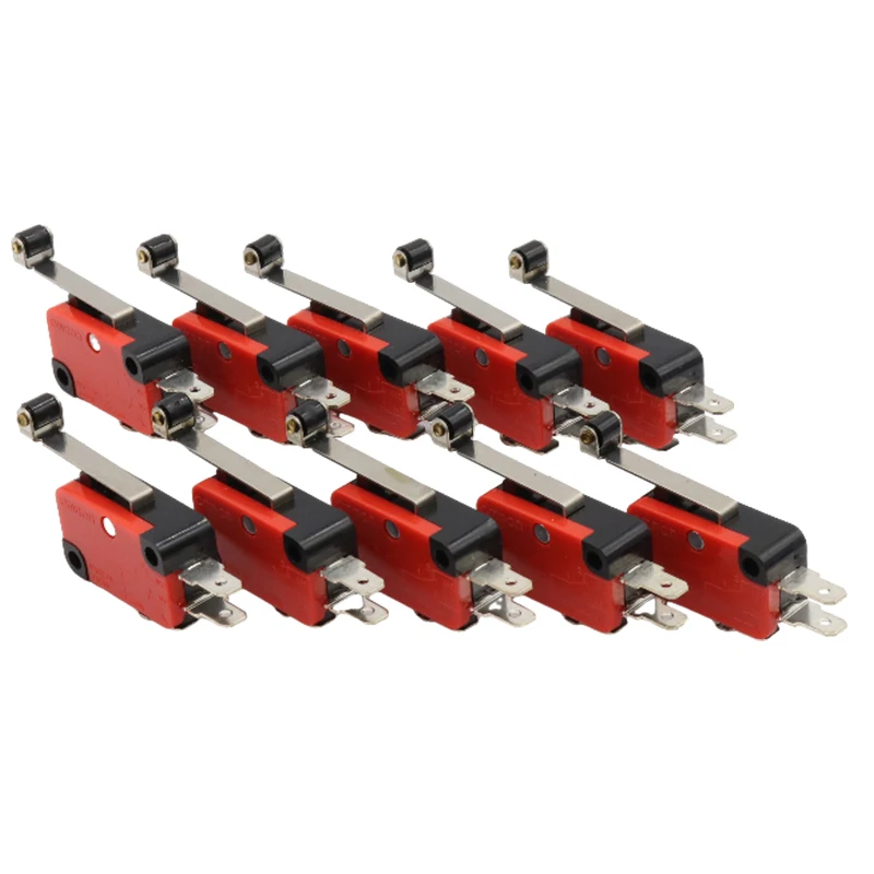 imc-hot-10-pcs-micro-limit-switch-long-hinge-roller-lever-arm-snap-action-lot