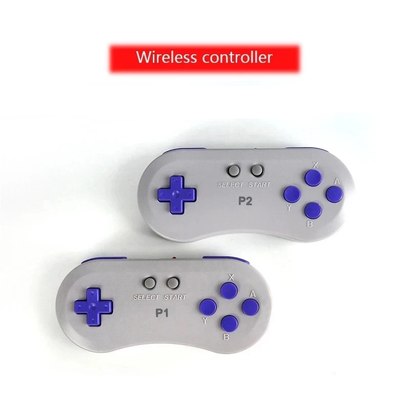 New 7 inch Retro Handheld Game Console Support Home Game Cartridge Game Console Double Wireless Gamepad Built 121 Game