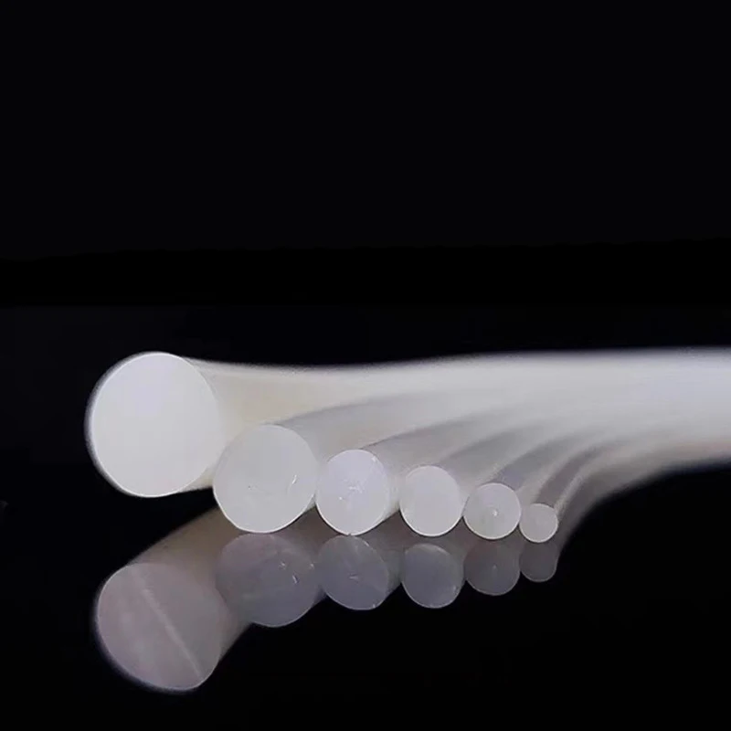 High-Temperature Waterproof Silicone Cord - White Rubber Trim Seal Strips, 1-16mm Diameter