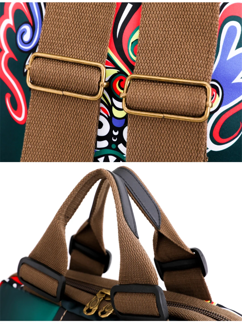 Modedesignerryggsäckar Kvinnliga Canvas Bagpack Kvinnor Stora resväskor Skolryggsäck för högskolestudenter Axelväska_voghion.com