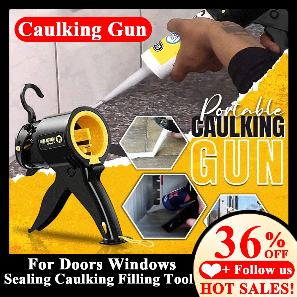 Pistola de calafateo portátil, sellador masilla aislante de pintura