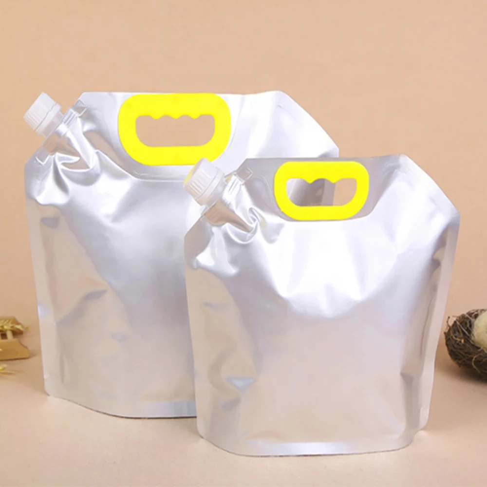 10pcs Custom Liquid Packaging Plastic Drink Pouches Baby Food Bag 1l 1.5l 2l 2.5l Spout Doypack