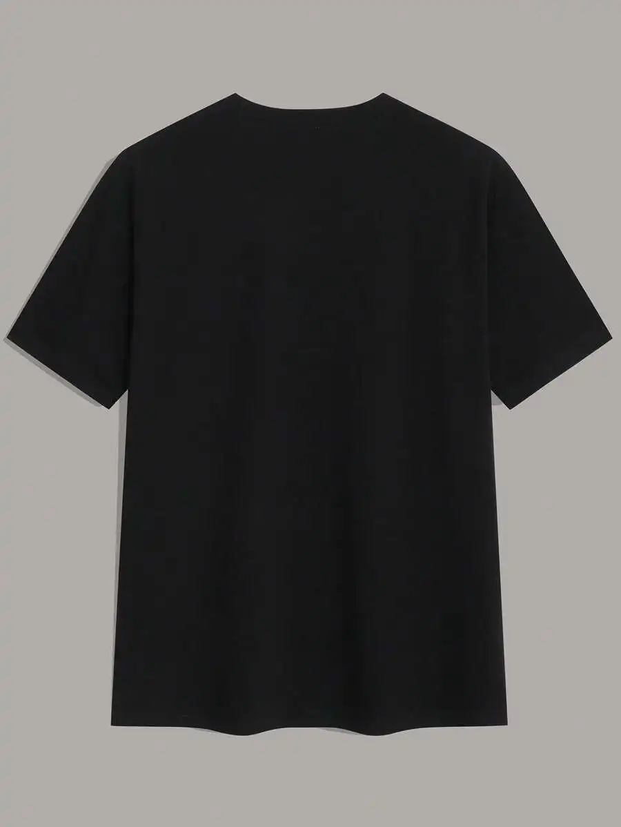 Stacked Guitar Faded T-Shirt Short Sleeve Cotton T-shirt Guitarist Tee Boy's T-shirt Black New Fashion Tee All Seasons