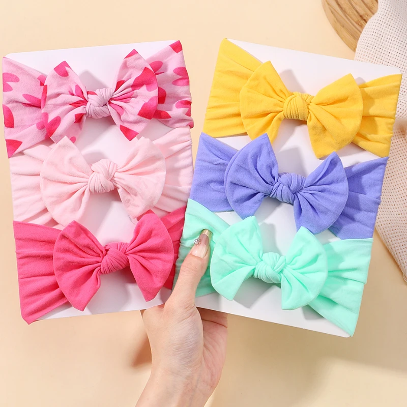 Baby Bowknot Hairband Headband Kids Girls Elastic Turban Headwear Kids Hair Accessories hair bands hair accessories hair headband accessories baby headband set