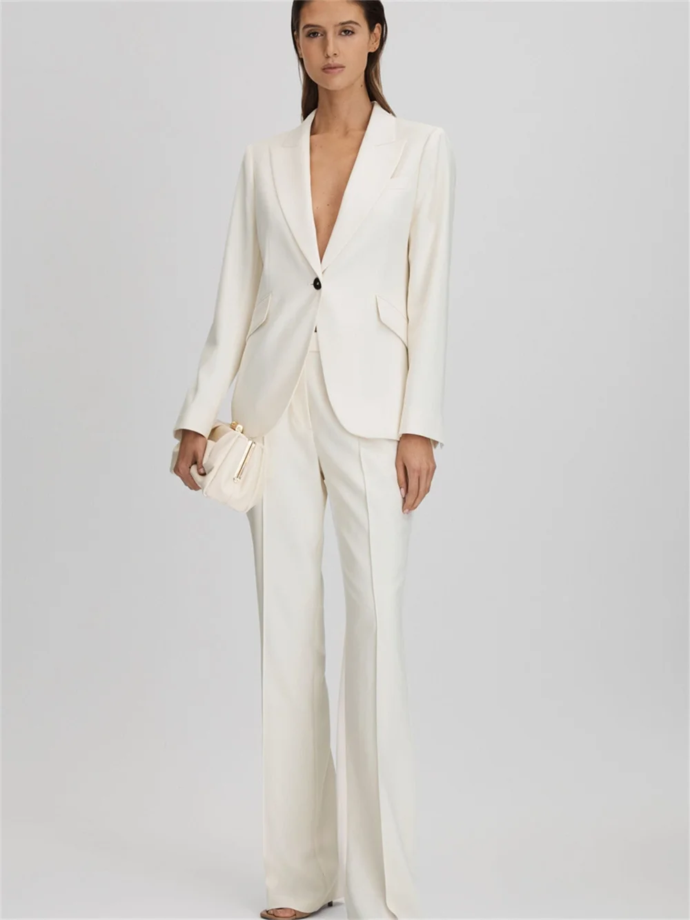 Fashion Fashion Women Formal Business Suits Mother Of The Bride Pant Suits Wedding Tuxedo Blazer Costume Femme Office Workwear