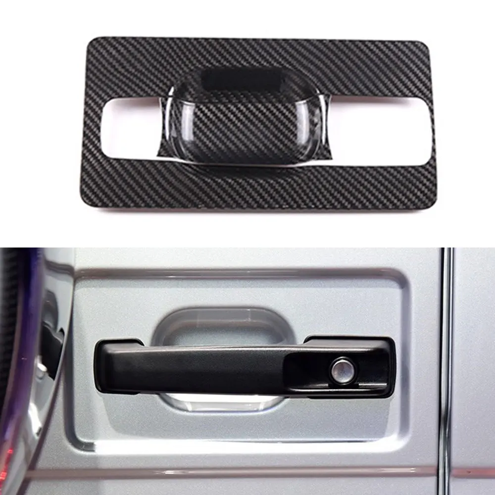 

For Mercedes-Benz G-Class W463 12-18 Models Of Real Carbon Fiber Rear Tailgate Handle Frame Exterior Decoration Car Accessories