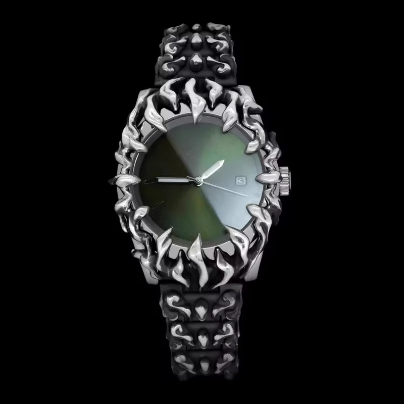 腕時計 Alabaster style watch y2k Luxury Vantage Y2K Alabaster Watch - Black/Yellow – Molded Metals