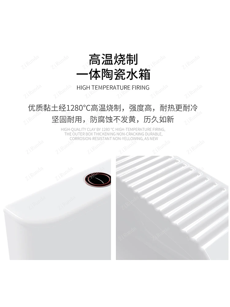 *Toilet Household Squat Toilet Ceramic Water Tank Set Toilet Odor-resistant Squat Urinal Squatting Urinal 4