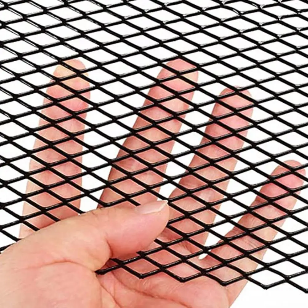 Universal Auto Grill Mesh Aluminium Legierung Auto Grille Einsatz Stoßstange Rautenförmige Loch Mesh 3x6mm 4x8mm 6x12mm 8x16mm Auto Kühler Grill – Detail 4
