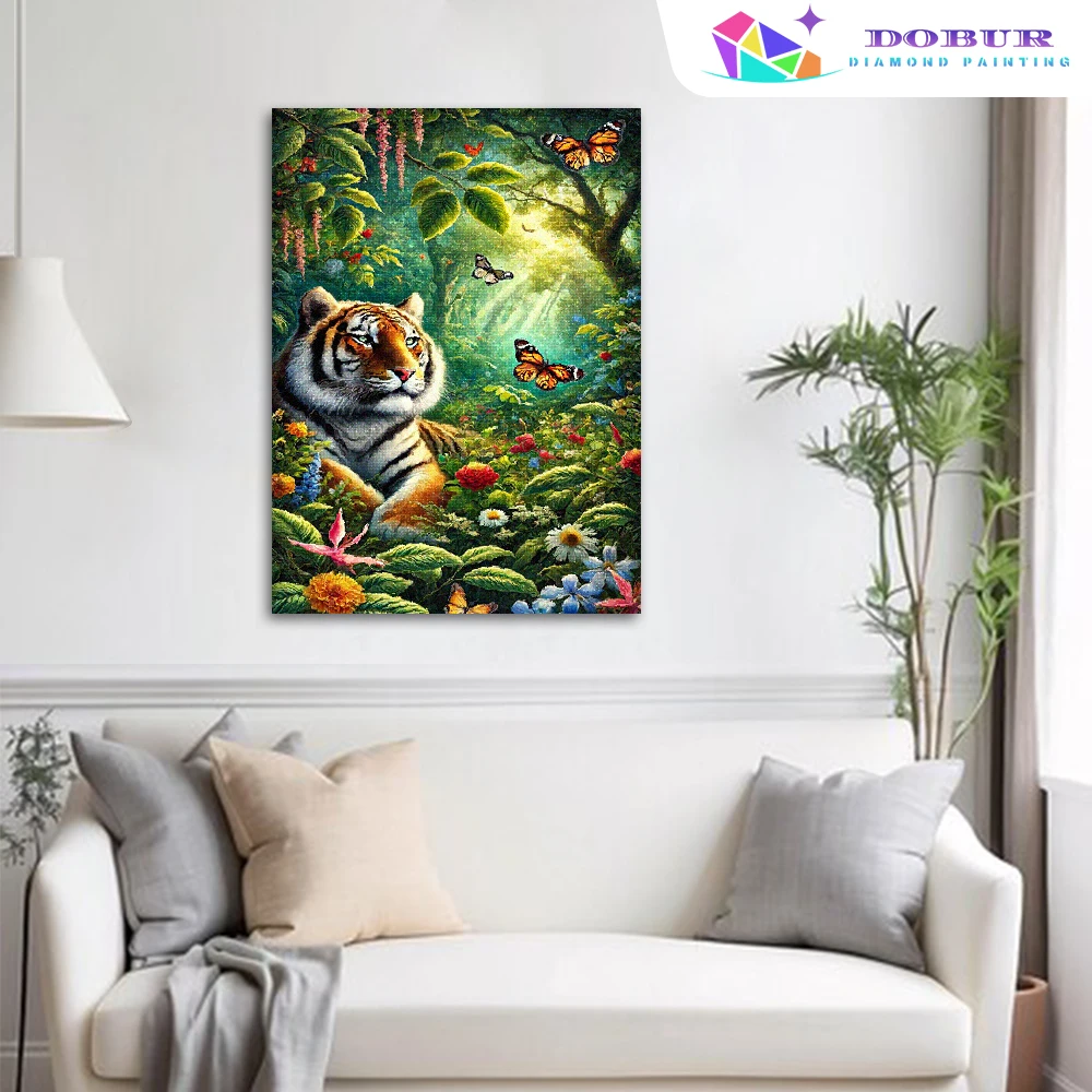 

5D Diamond Painting Animals Full Drill Diamond Mosaic Tiger Diamond Embroidery DIY Rhinestones Mosaic Home Decor