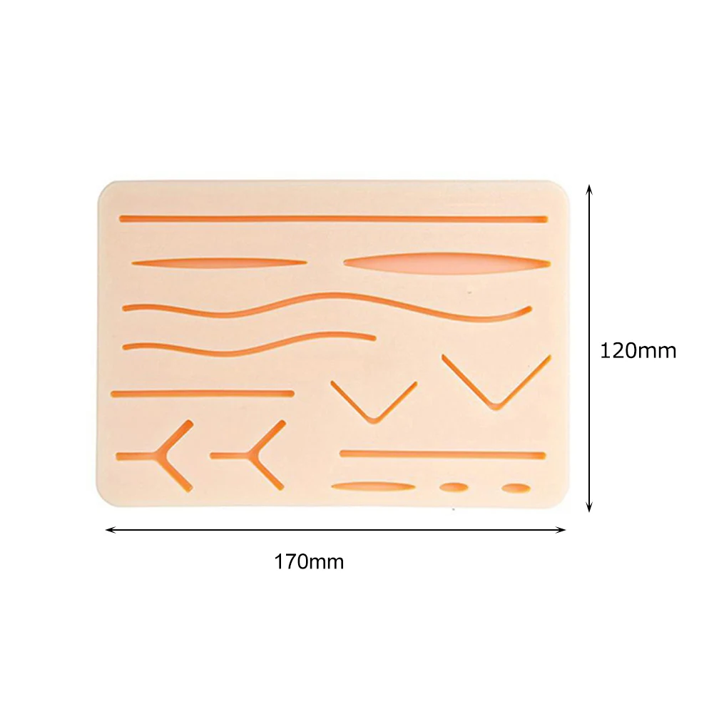 4/3/2/1Set Medical Students Suture Practice Kit Surgical Training with Skin Pad Model Tool Set Educational Teaching Equipment 6