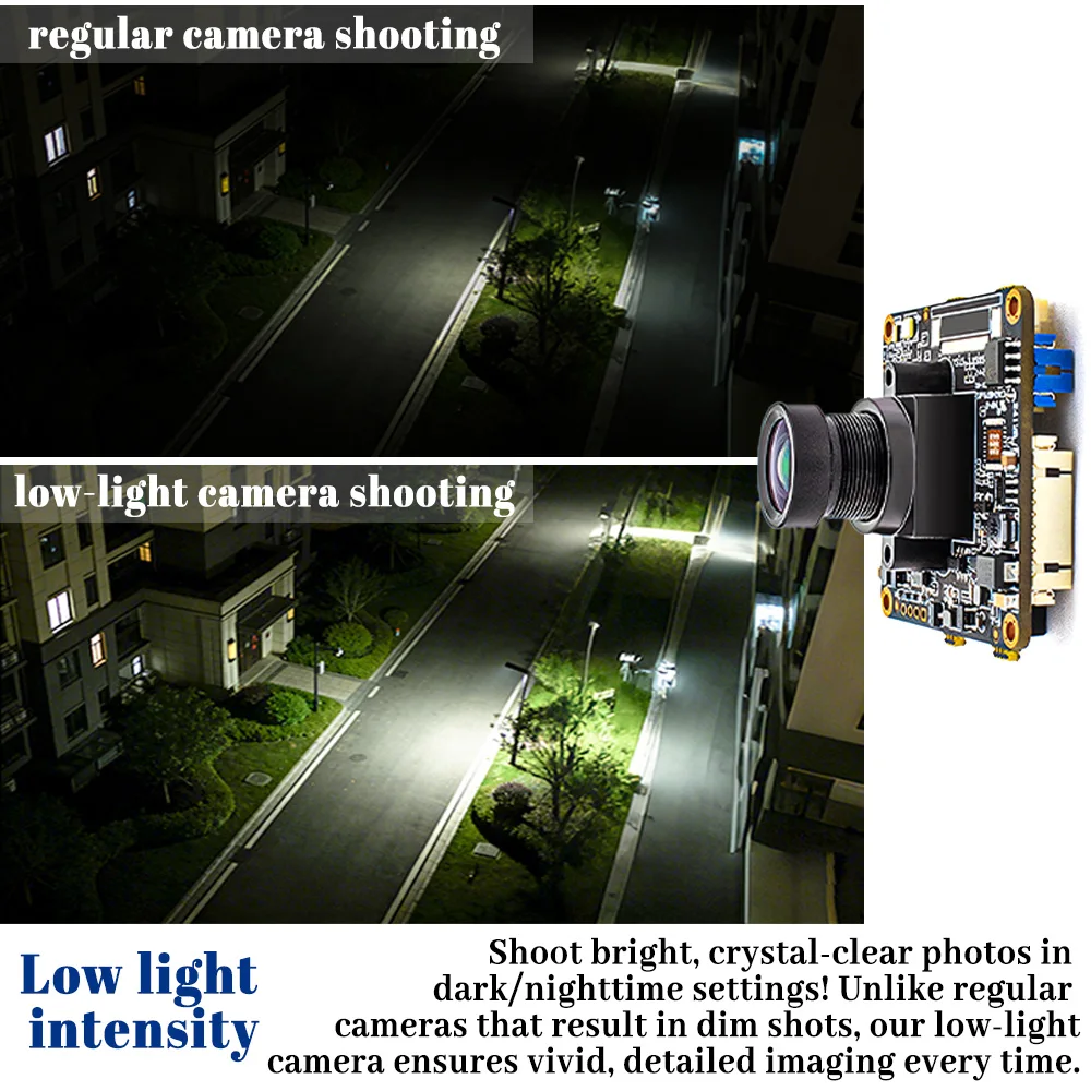 Full HD 1080P IMX307 CMOS 2MP 60FPS POE IP Camera Module With No Distortion Lens