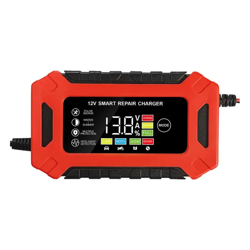 

Battery Chargers 12V Smart Fully Automatic Battery Maintainer Lithium Ion Batteries Charger With Temperature Compensation Batter