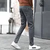 Casual Pants For Mens Cotton Solid Color New Work Wear Straight Fashion Casual Elastic Slim Trousers New Arrivals 2