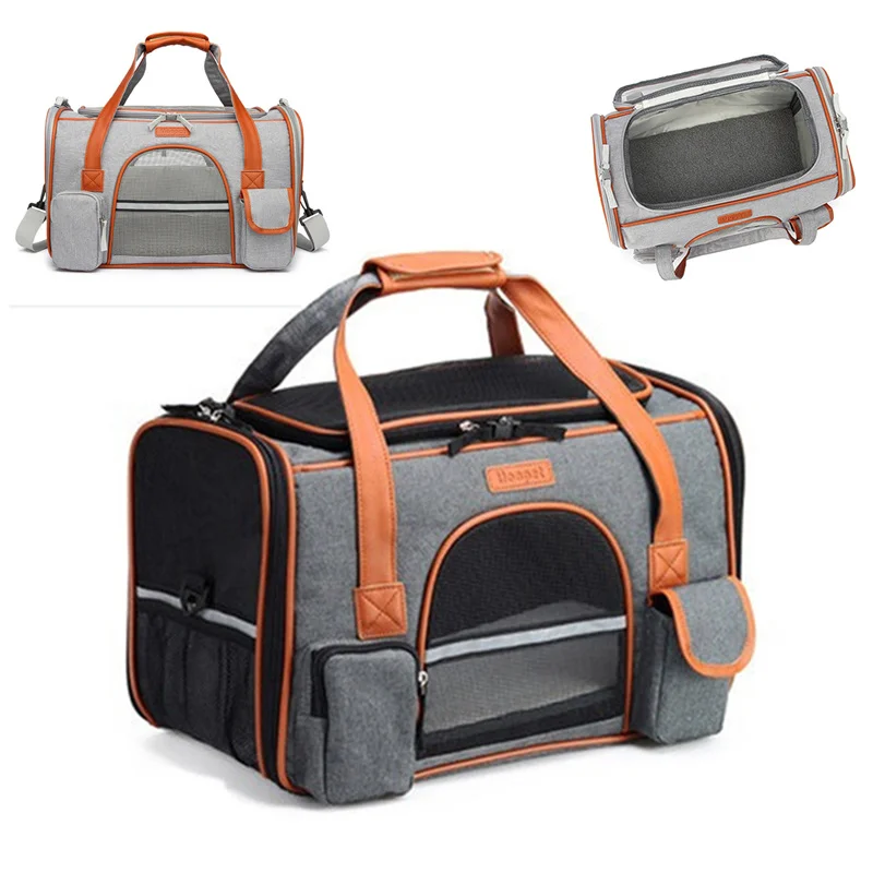 Cat Travel Carrier Airline Approved Airline Approved Cat Bag Carrier Breathable Aliexpress