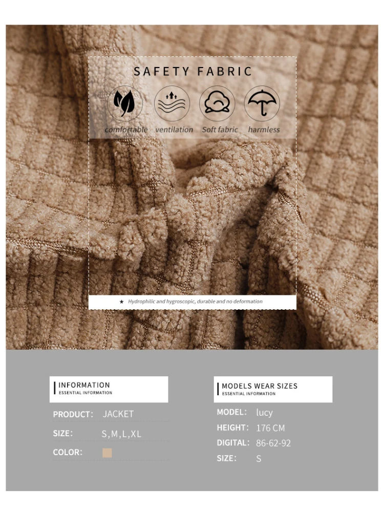 Autumn and Winter New Coat Women's Clothing Corduroy Lady Fashion Versatile Jacket Women Clothes Coat Women Solid Color Comfort