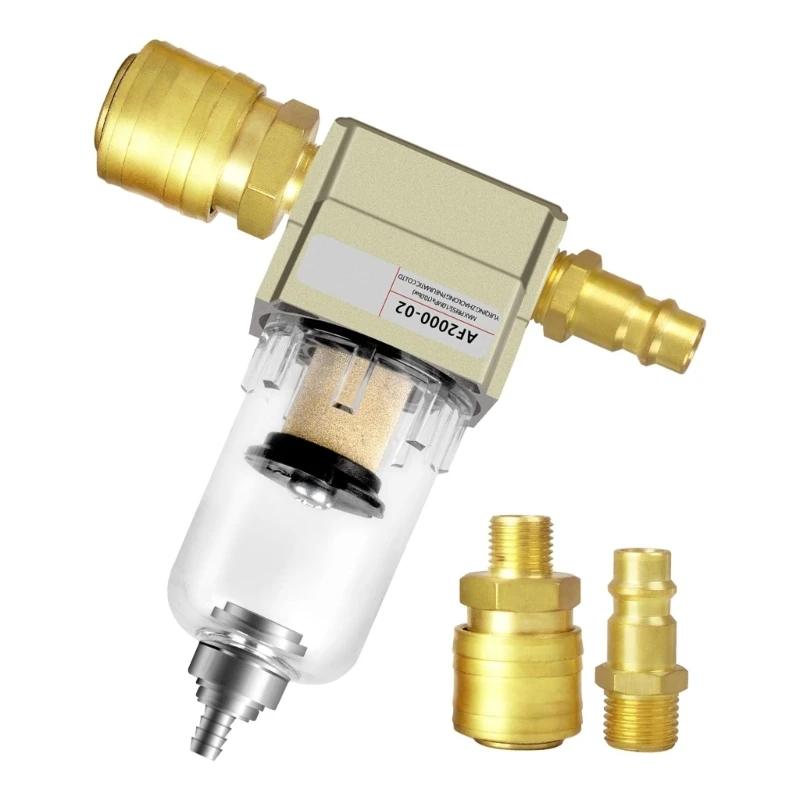 

AF2000-02 Air Filter Regulator Set Compressed Air Filter set Improved Pneumatic System with 1/4 Quick DropShipping