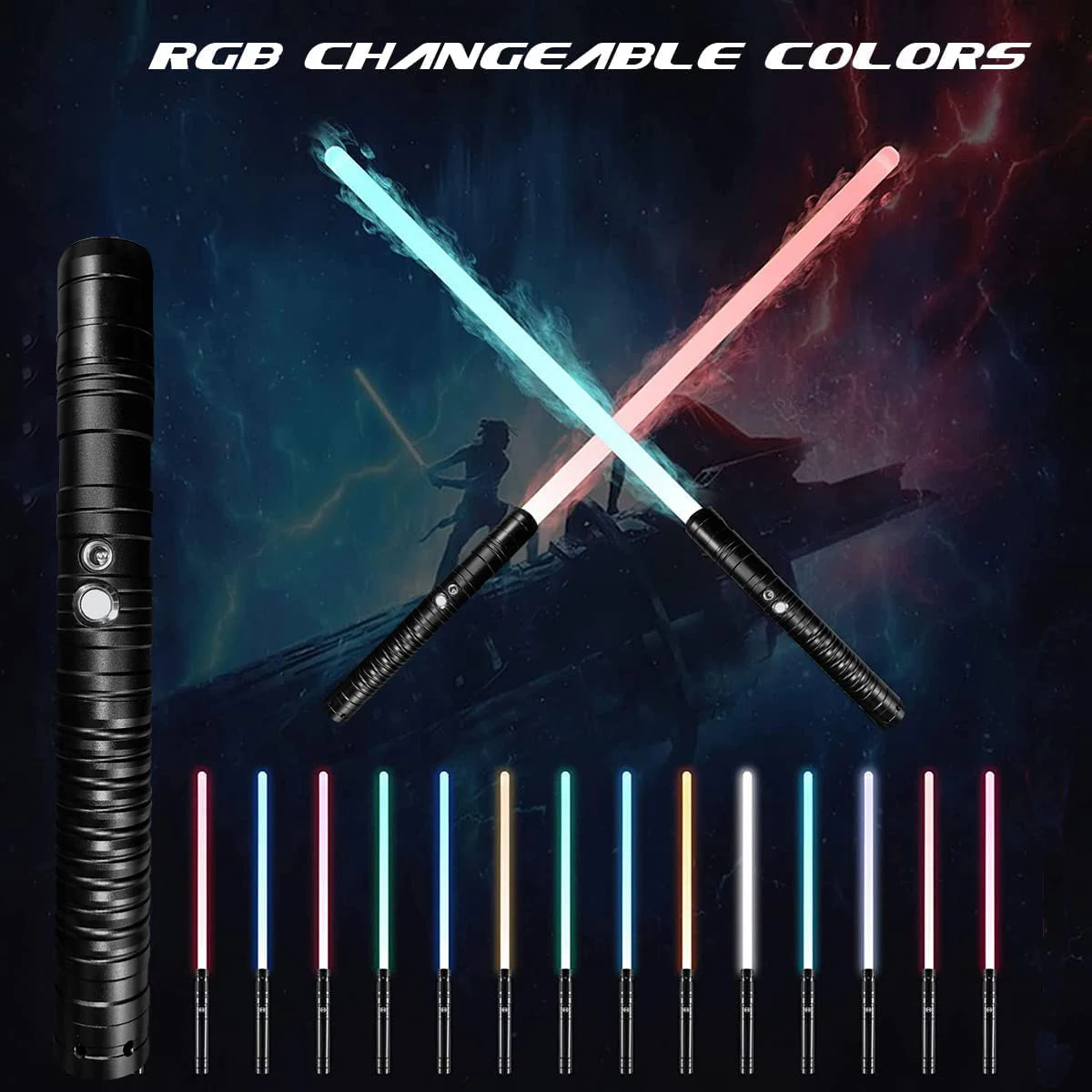 

RGB Lightsaber Metal laser sword toy Light Saber Toys Espada Brinquedos Sabre De Luz Juguetes Kpop Lightstick Zabawki Oyuncak