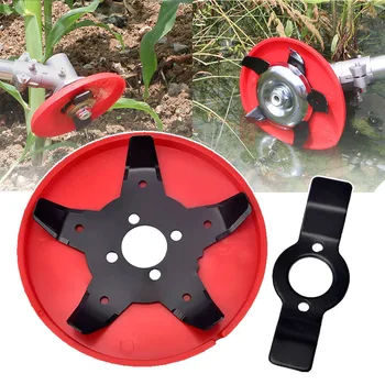 범용 잔디 트리머 헤드 금속 블레이드 브러시 커터 도구, 농업 정원 잔디 관리 논 잔디 예초기 기계