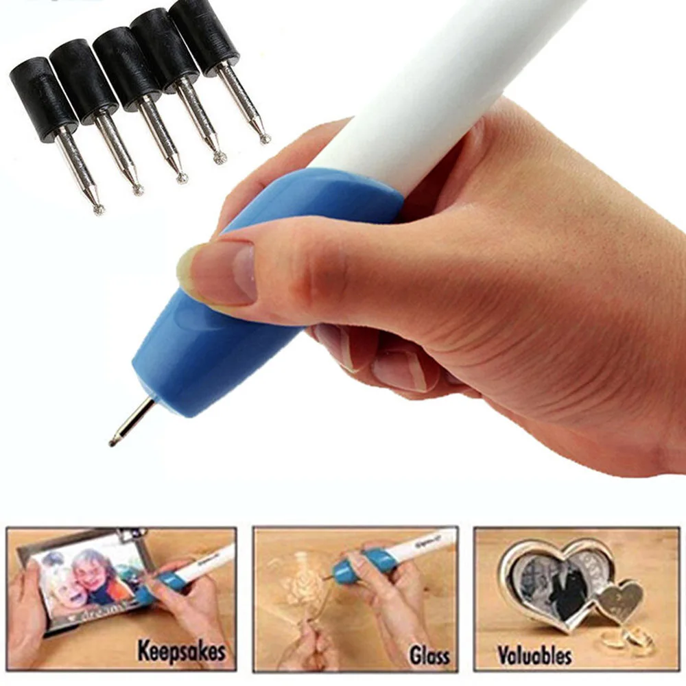Portable Engraving Pen Electric Carving Pen Graver Tool DIY Engrave jewelry making tools jewelry Metal Glass Engraver carving tool electric engraving pen Stationery Gift