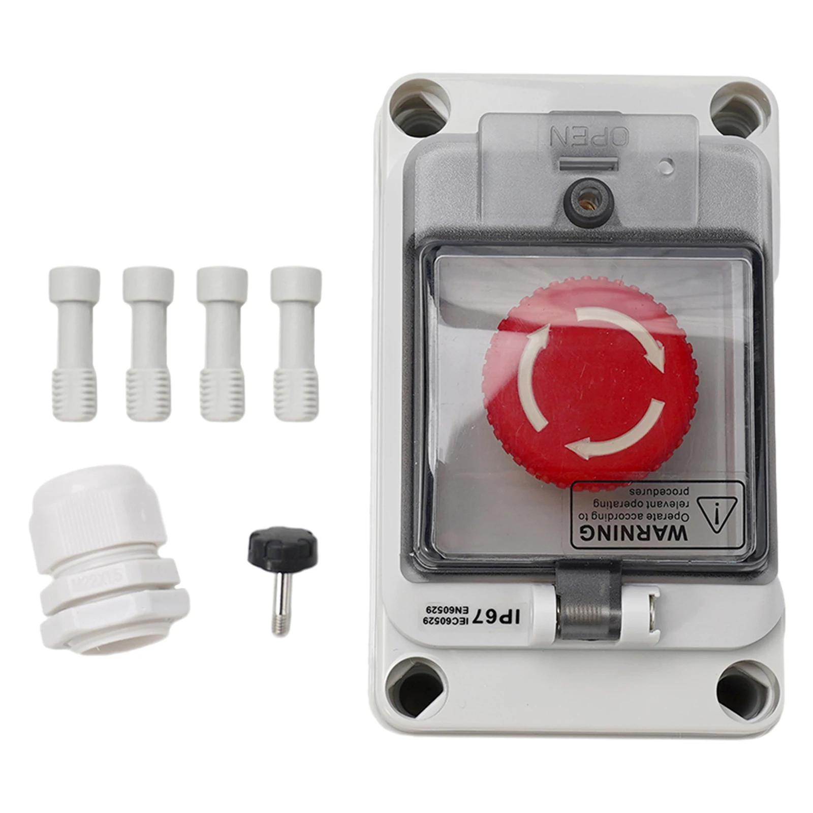 

Useful Brand New Duable High Quality Particular Button Box E-Stop 50mΩ IP66 Push Waterproof 130*80*100mm Button