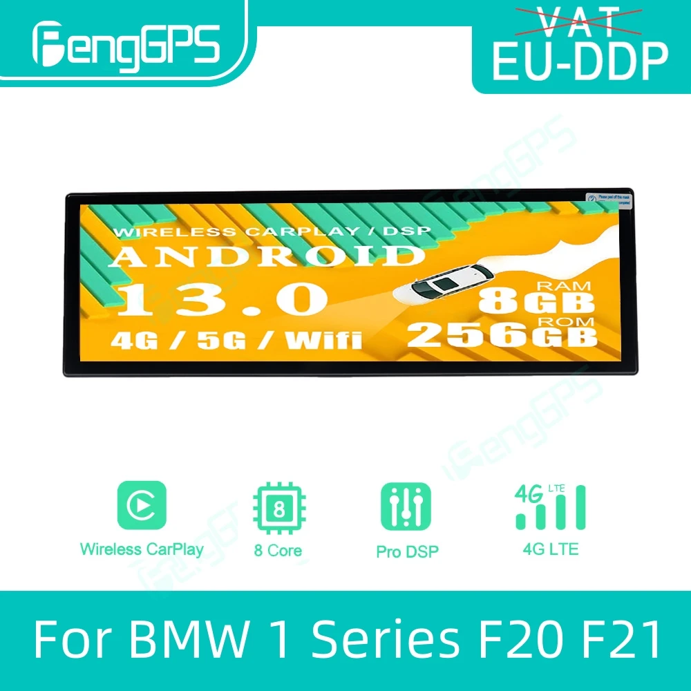 

14.9" ID8 Android 13 System Apple Carplay For BMW 1 Series F20 F21 Car Video Player Central Multimedia Automotive Stereo 4G WiFi
