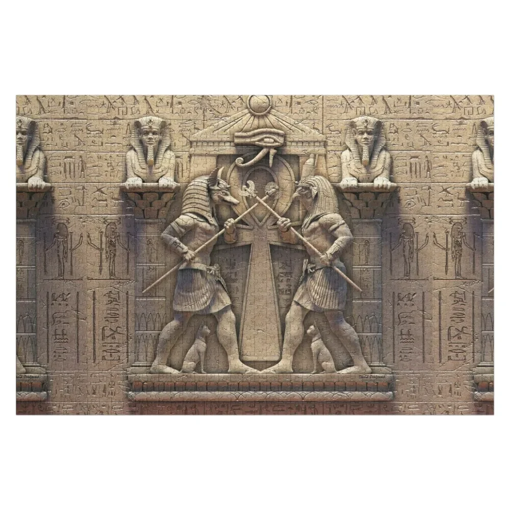 

Egyptian Gods Jigsaw Puzzle Custom Name Wood Novel Toys For Children 2022 Wooden Compositions For Children Puzzle