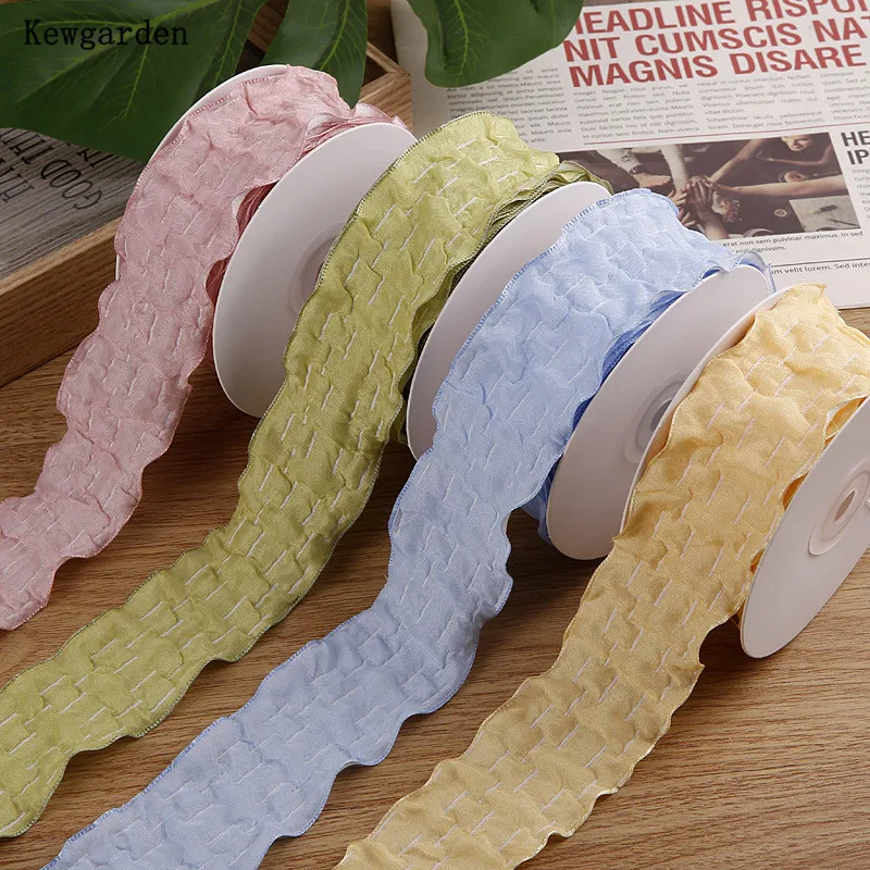 

Плиссированная лента в горошек с волнистыми краями, 10 ярдов