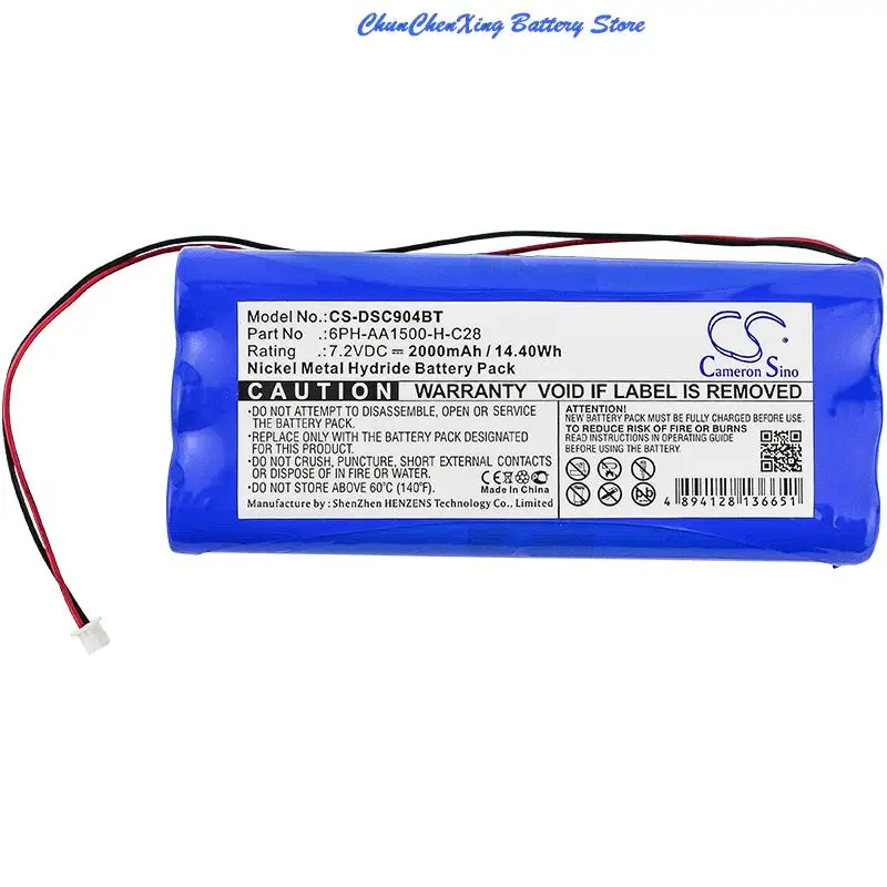 

Аккумулятор Cameron Sino 2000 мАч для беспроводной DSC Impassa, SCW9045, PowerSeries 9047, для прямого датчика ds415, датчик 17-145A