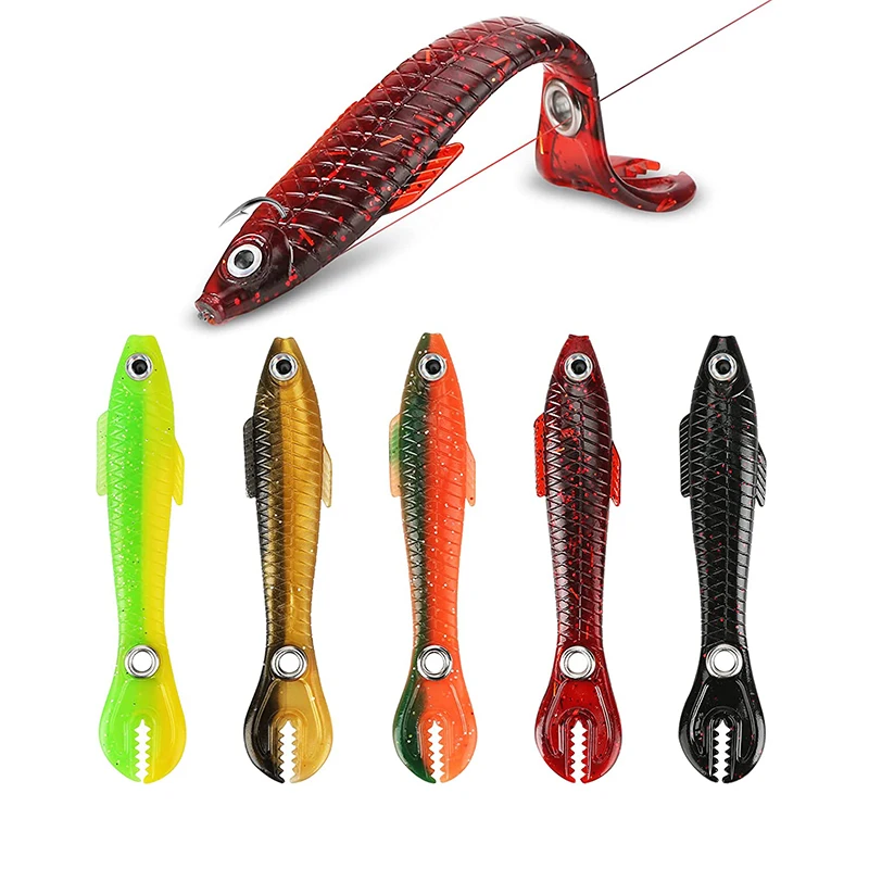 5PcsSoftBionicFishingLureSimulationLoachSwimbaitsforSaltwaterFreshwaterAnimatedTrout