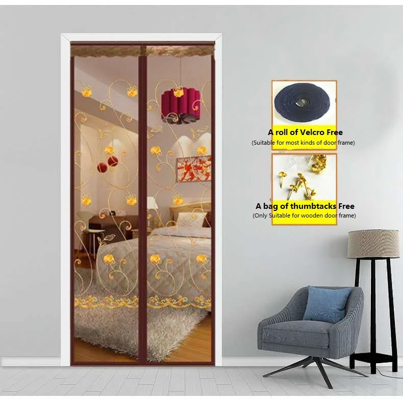 Door Mesh Brown Rose