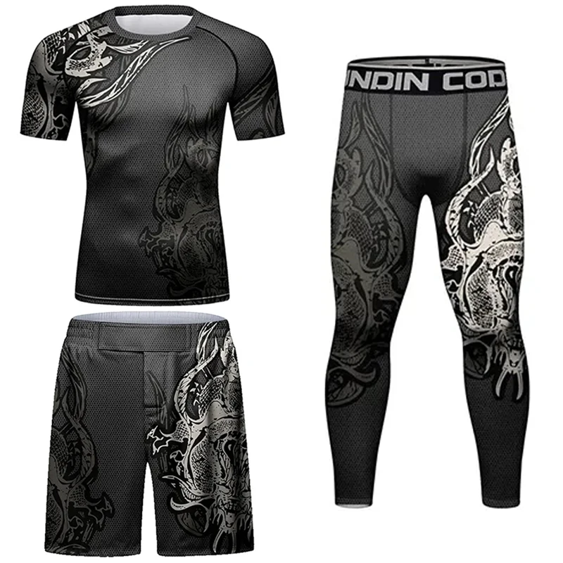 MMA Jiu Jitsu Rashguard T-shirt sports apparel mens t shirt