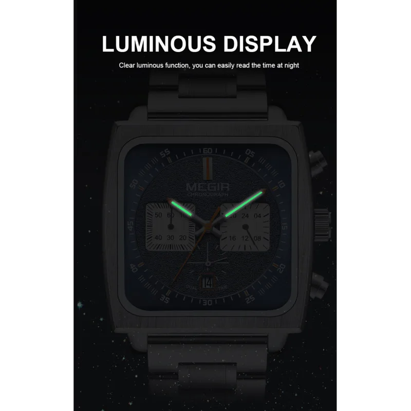 Quartz Watch For Men Original Luxury Business Men Watch Steel Band Quartz Wristwatch Chronograph Male Clock Relogios Masculino