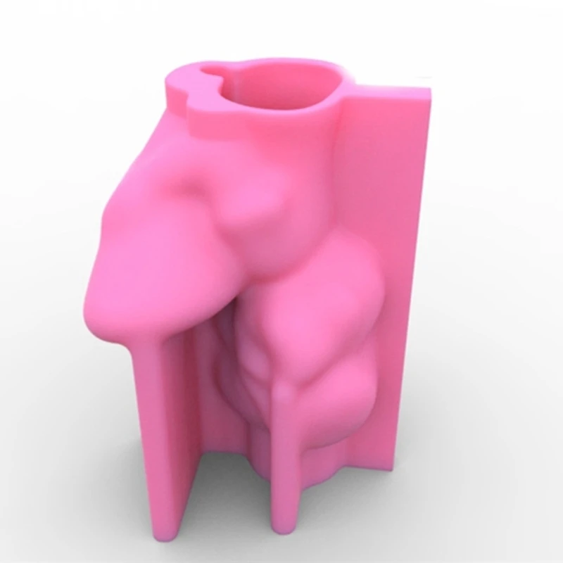 Flowerpot Storage Mold Headphones Girl Vase Mold DIY Home Decor Handmade Mold Dropship