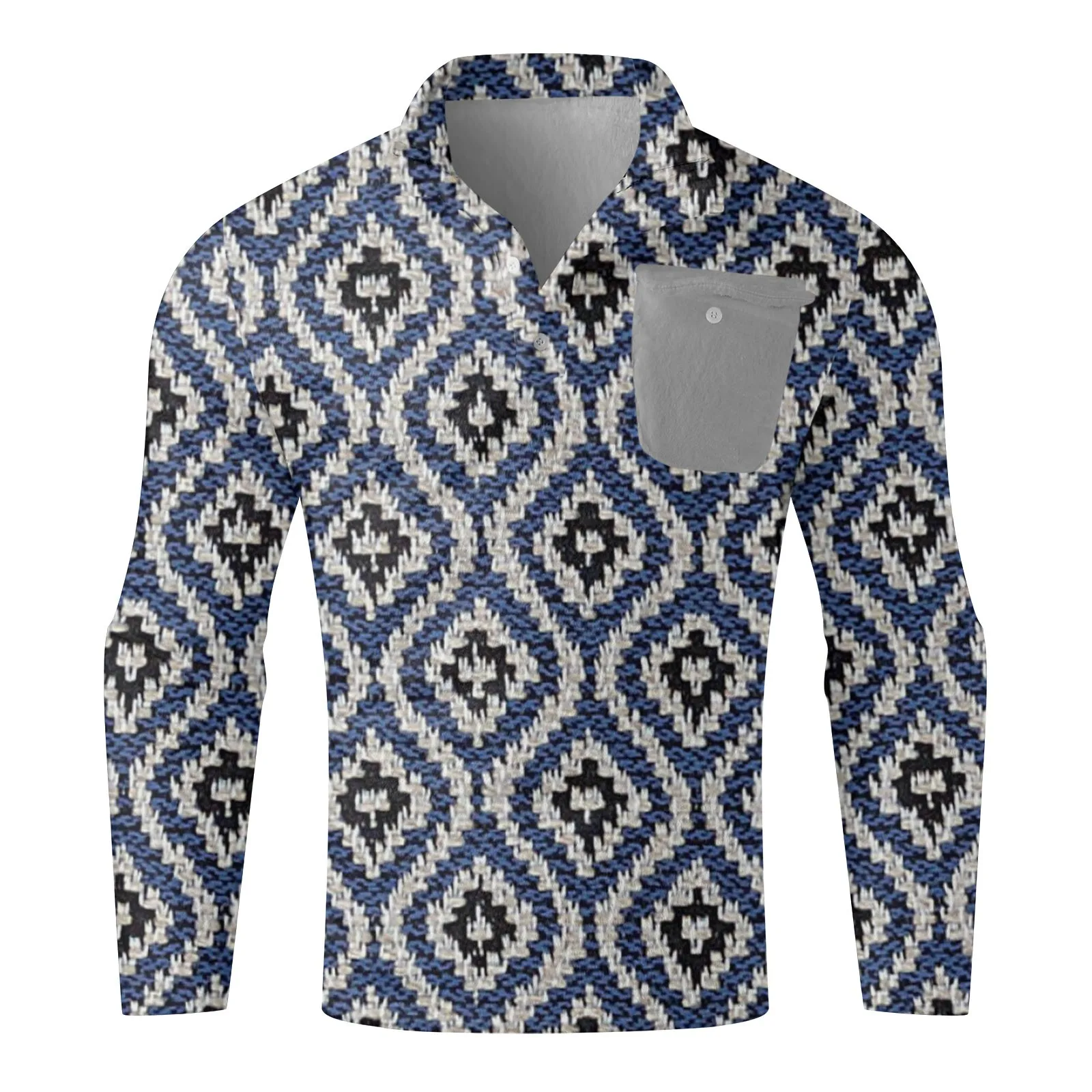 Mens Hoodie Winter Fuzzy Ethnic Style Print Pockets Jacket Coats Vintage Fleece Thicken Oversize Sports Pullover Sweatshirts