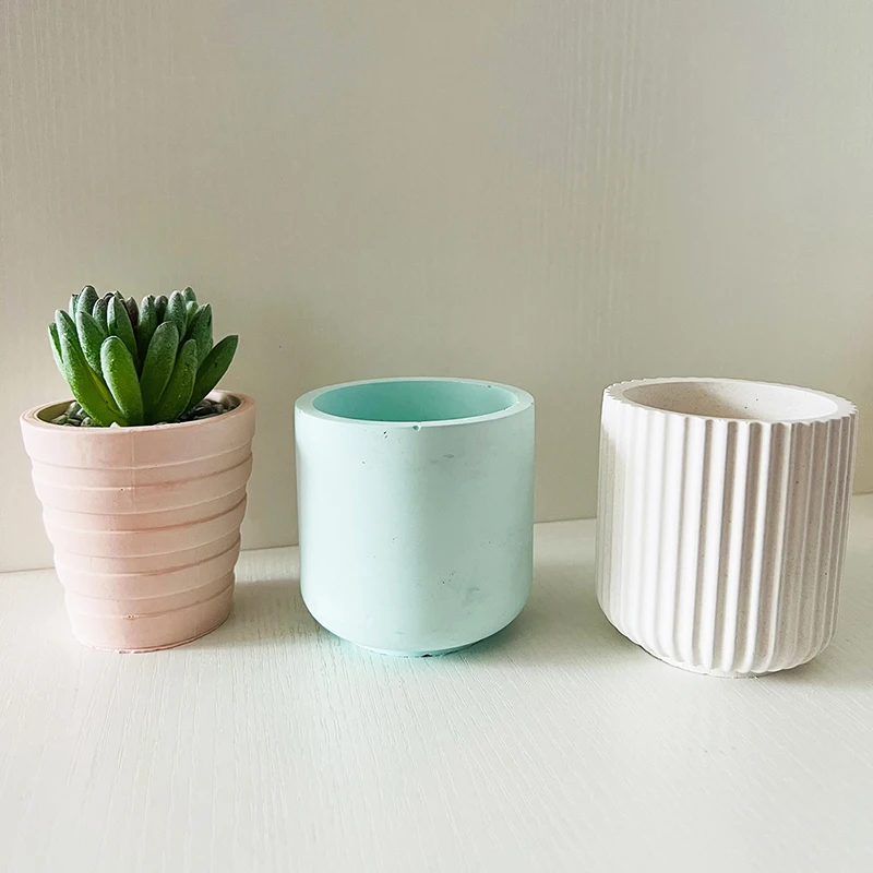 2 Stampi In Silicone Per Cactus E Piante Grasse - Con Coperchio, Per Cemento, Resina, Candele, Fai Da Te, Vaso Portafiori