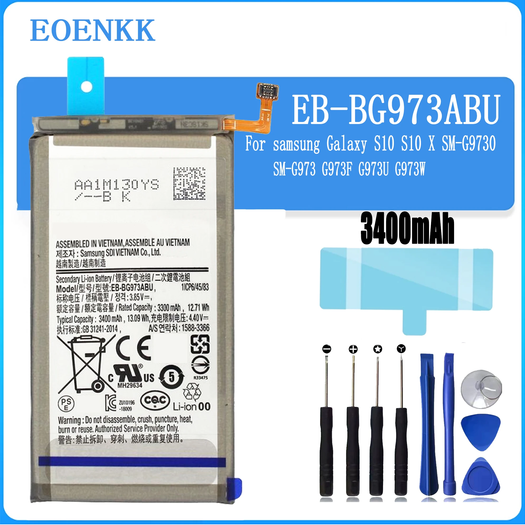 EBBG973ABUbatteryForSamsungGalaxyS10GalaxyS10SMG9730EB