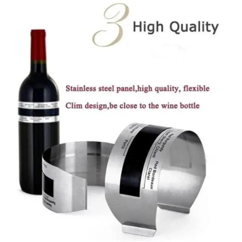 Wine Collar Thermometer Bar Beverage Tool Clever Wine Bottle Snap Thermometer Lcd Display Clip For Champagne Beer