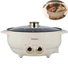 2000W Large Capacity Electric Hot Pot Mandarin Duck Pot Multifunction Electric Cook Pot Home Non Stick Electricity Saute Pot 6L 1