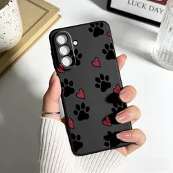 Adorable Paw Print Pattern Black Phone Case - Galaxy Note 20 5G (126HA0601HSE)