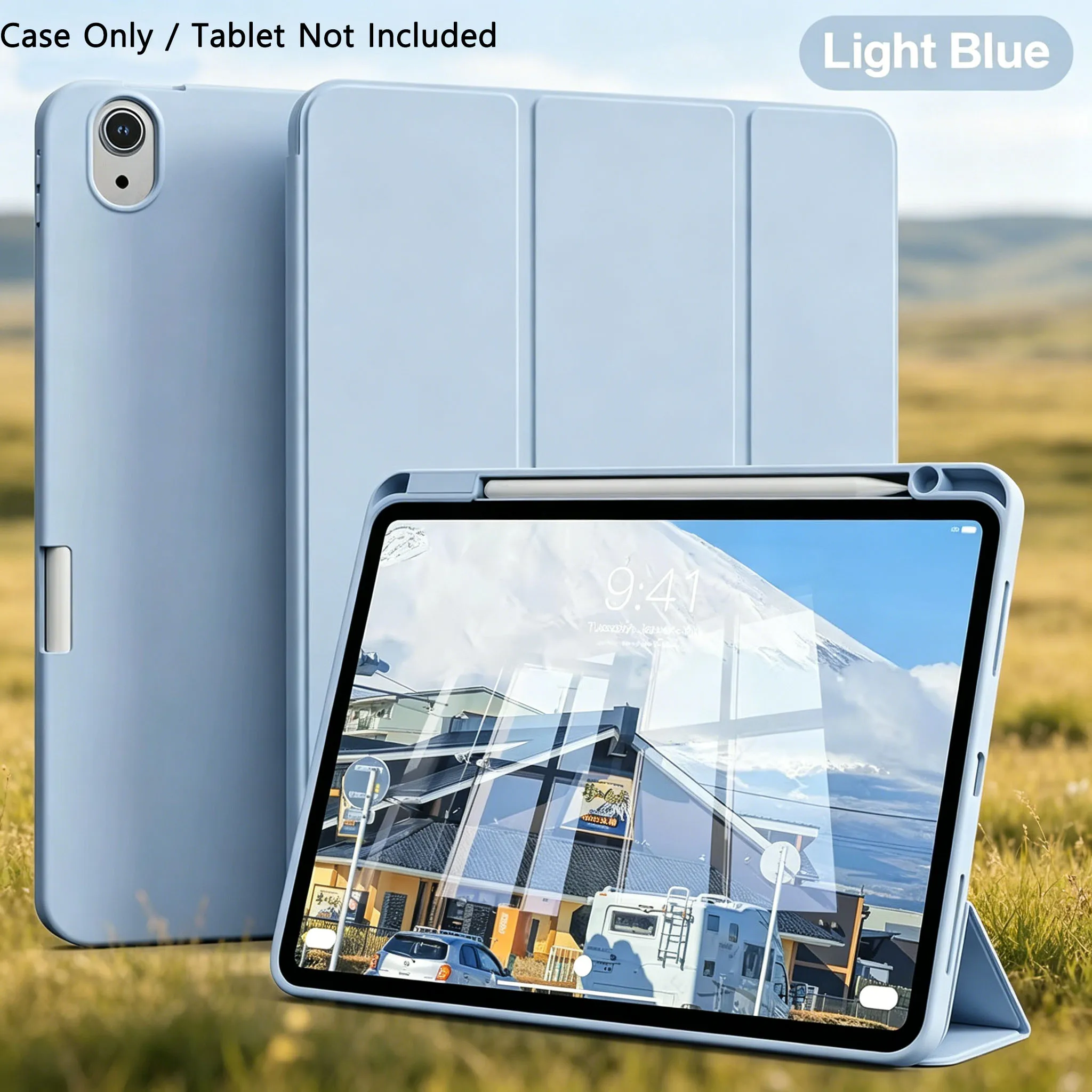 Versatile iPad Case with Pencil Holder and Hybrid Protection