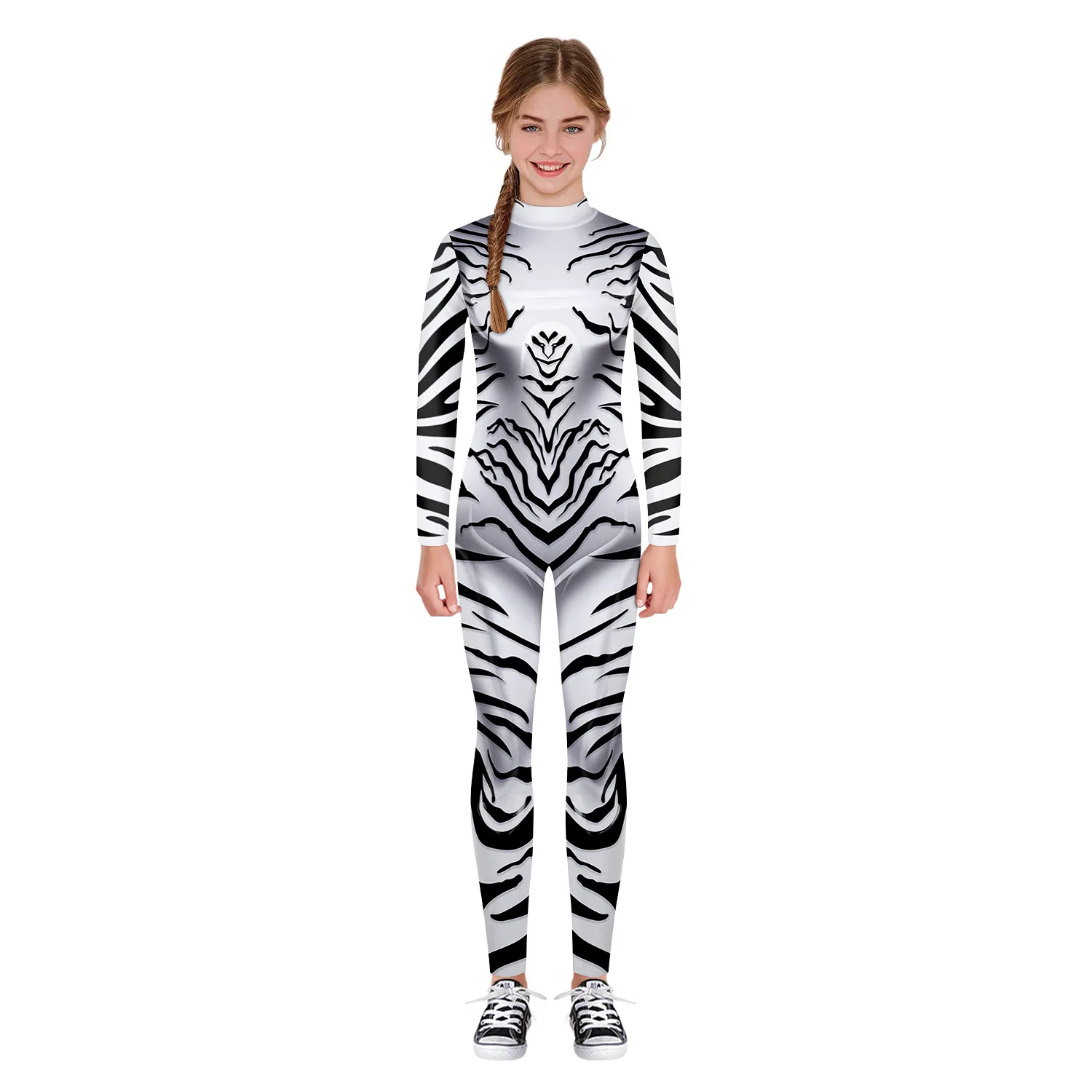 

Kids Children Cosplay Costumes Leopard Printed Jumpsuits Boys Girls Tiger Bodysuit Dragon Peacock Suit for Party Performance