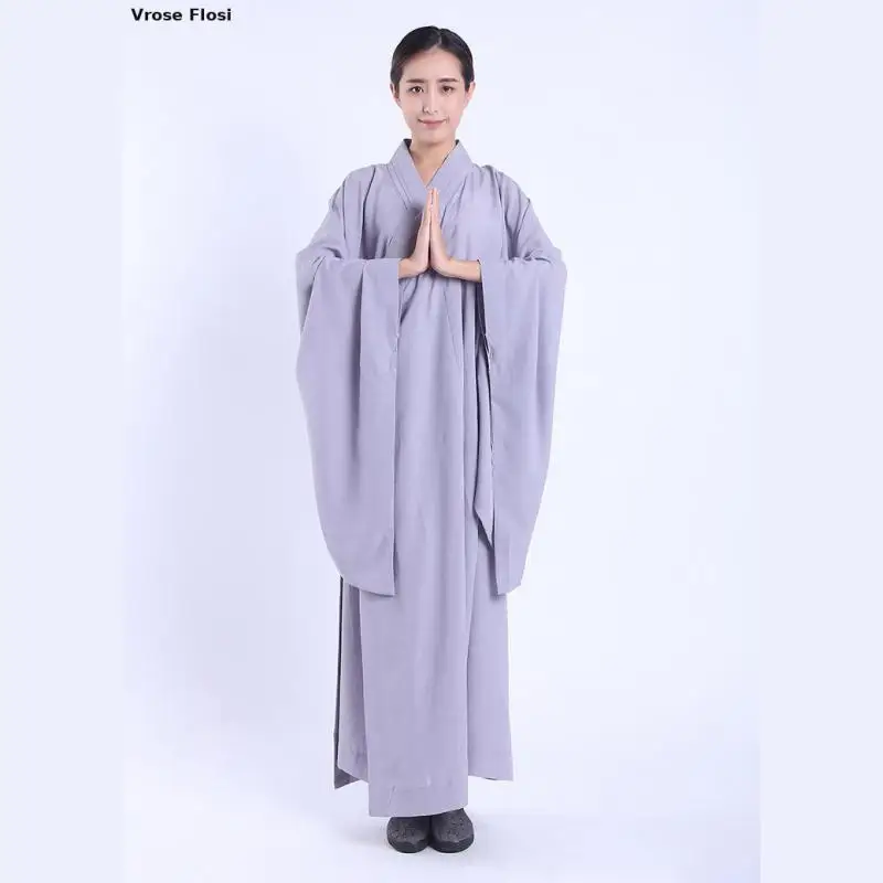 Meditation Zen Shaolin Hanfu Chinese Traditional Clothings For Monk Costume Buddhist Clothing Monk Robe Taoism Tibetan Clothes