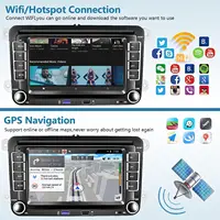 Автомобильный радиоприемник Android Carplay для VW Volkswagen Jetta Passat Golf Polo 7 дюймов, автомобильная стереосистема, GPS, Wi-Fi, FM-аудиоприемники, мультимедийный плеер — изображение 3