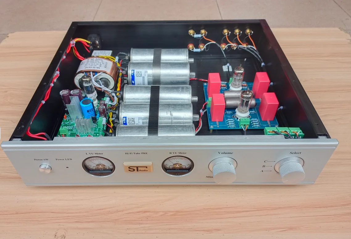 

2022 Latest Hiend Oil-immersed Capacitor 12AX7+12AT7 Tube Preamp Matisse Circuit