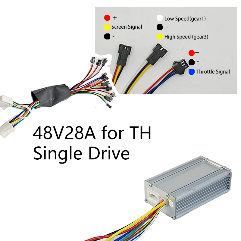 YUNLI CB1 9MOSFET 48V28A Twist Throttle Handle 1200W Sinewave Controller ORDOOSPEED