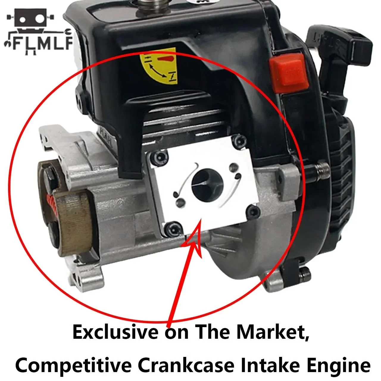 Moteur 29CC 9.5HP exposé sur le buggy radiocommandé tout terrain