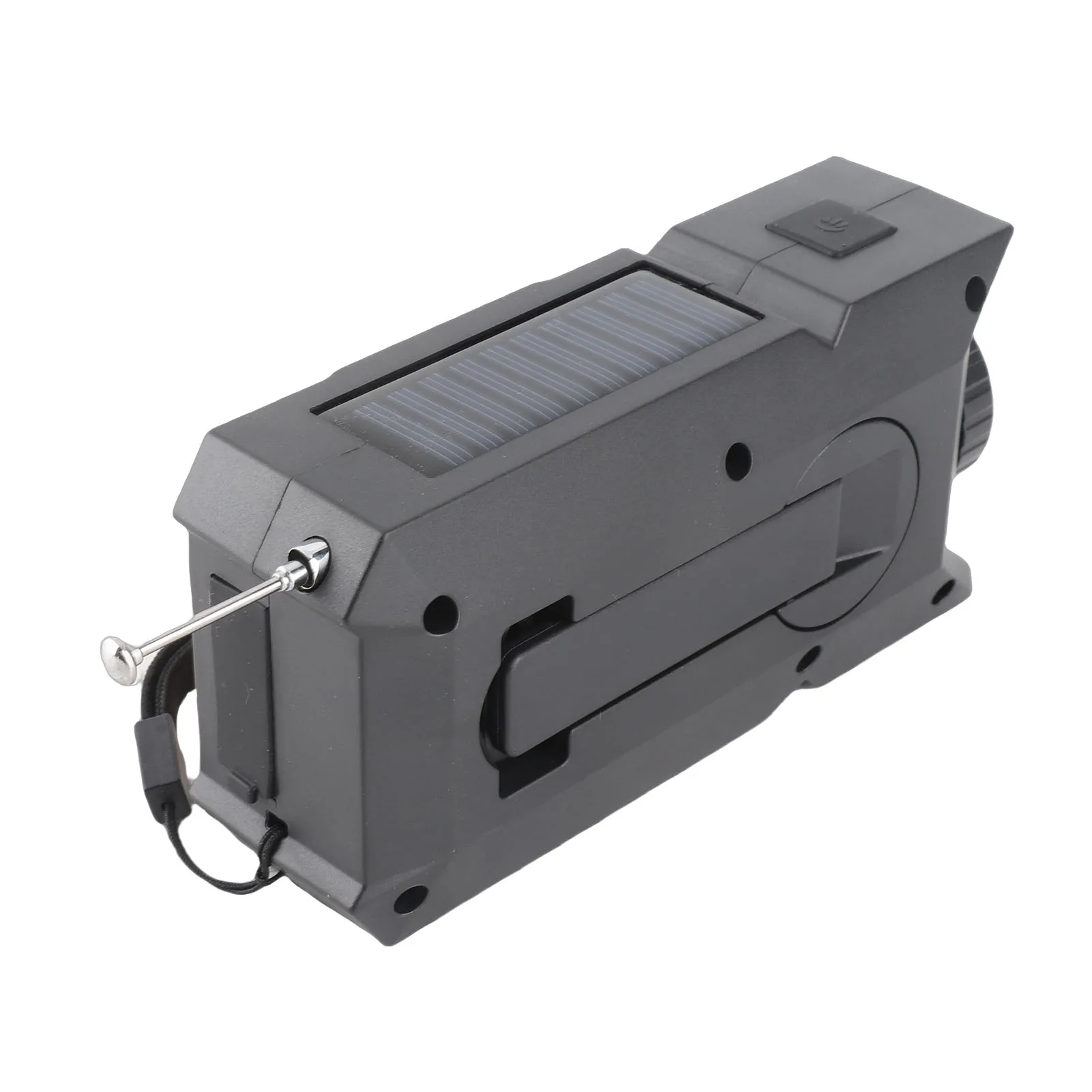 휴대용 AM FM 비상 라디오 2000mAh 충전식 USB 태양열 핸드 크랭크 라디오(LED 손전등 포함) 하이킹 캠핑 피크닉용