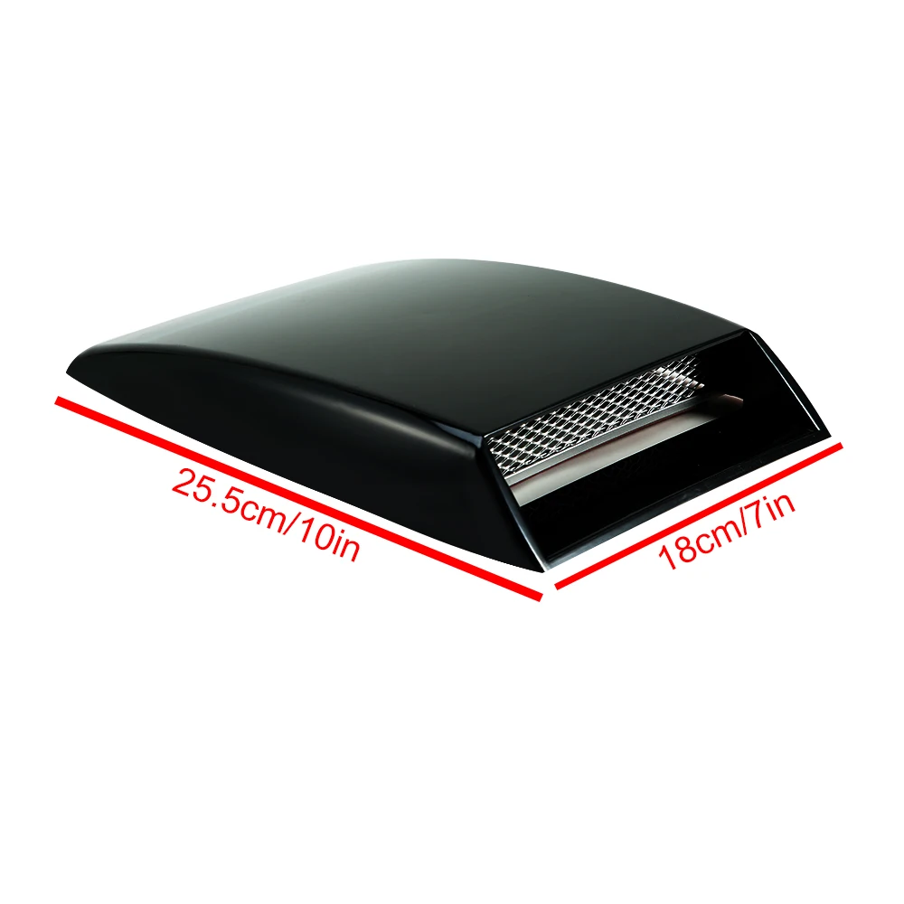 Universal Air Flow Intake Hood Scoop Bonnet Vent Sticker Cover Hood Car Decorative 1Pcs